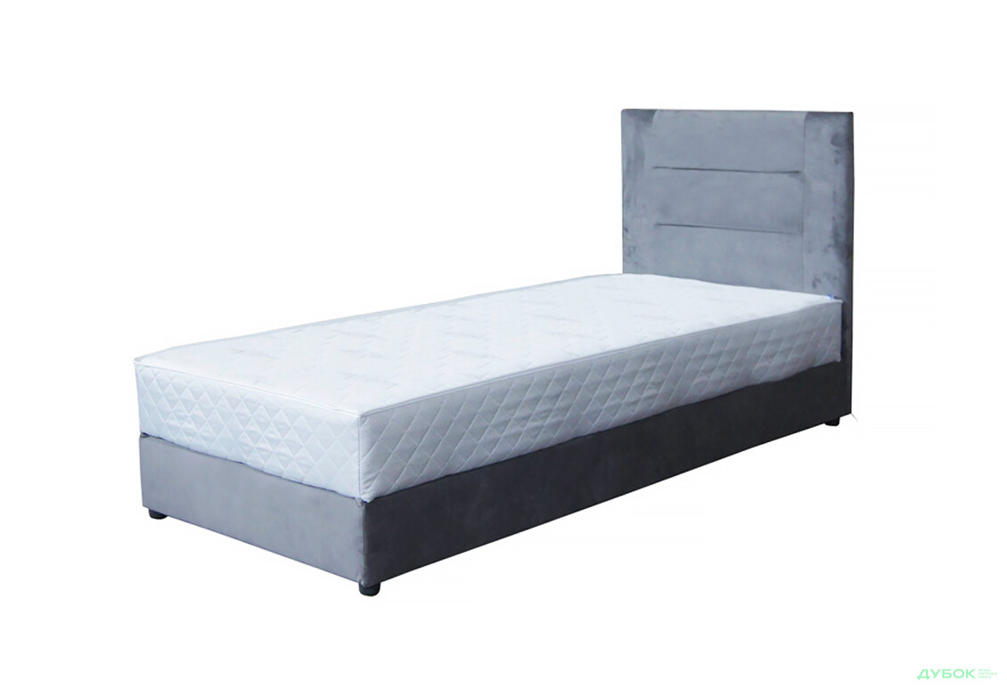Ліжко-подіум Vika Горизонт 90х200 см газ.підйомний механізм і ламелі, без матрацу, сіре