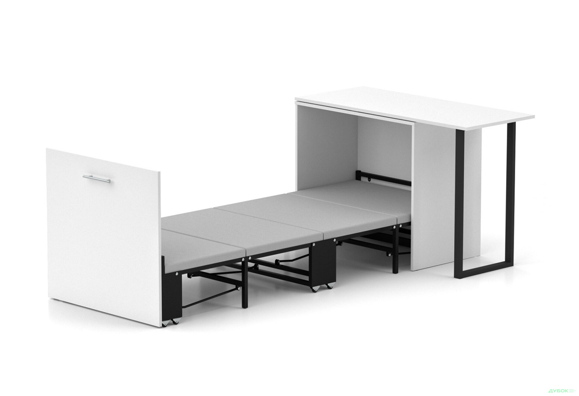 Фото 1 - Кровать-трансформер Knap Knap Sirim / Сирим-D (3 в 1) 80х200 см со столом, белый