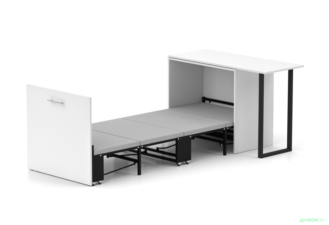Кровать-трансформер Knap Knap Sirim / Сирим-D (3 в 1) 80х200 см со столом, белый