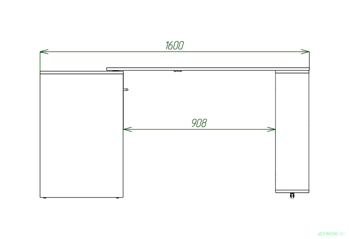 Зображення 5 - Ліжко-трансформер Knap Knap Sirim / Сірім-C1 (4 в 1) 80х200 см зі столом та полицями, дуб сонома