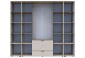 Зображення 5 - Шафа Doros Гелар 4 ДСП 4-дверна з 3 шухлядами та 2 етажерками 231 см Кашемір