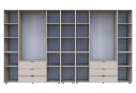 Зображення 6 - Шафа Doros Гелар ДСП 4+4-дверна з шухлядами та етажеркою 348 см Кашемір