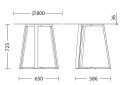 Зображення 3 - Стіл обідній Новий Стиль Calipso black (36) D800 80x80 см, білий