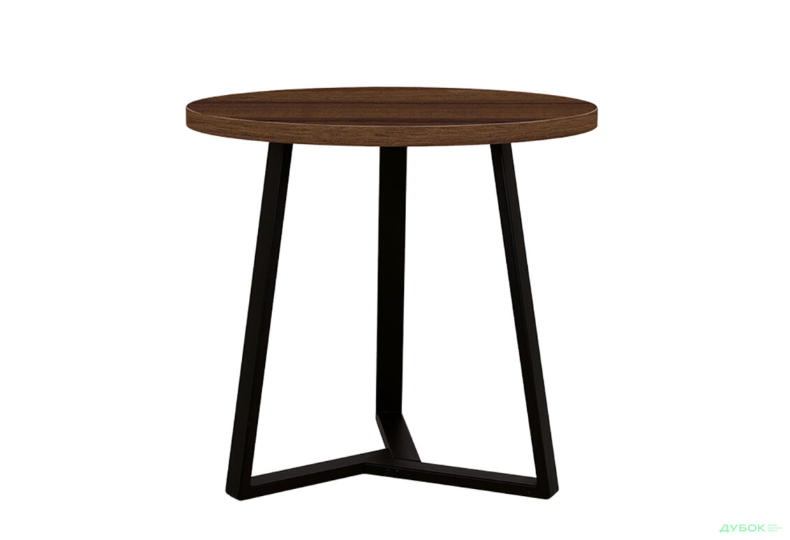 Стол обеденный Новый Стиль Calipso black (36) D800 80x80 см, орех тиеполо