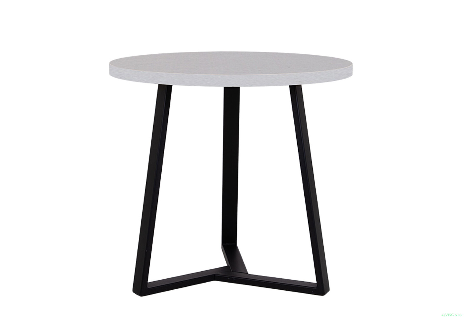 Фото 1 - Стол обеденный Новый Стиль Calipso black (36) D800 80x80 см, серый