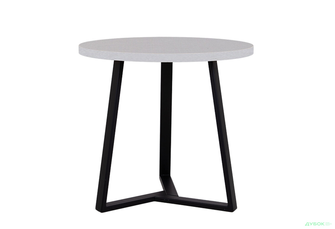 Стол обеденный Новый Стиль Calipso black (36) D800 80x80 см, серый