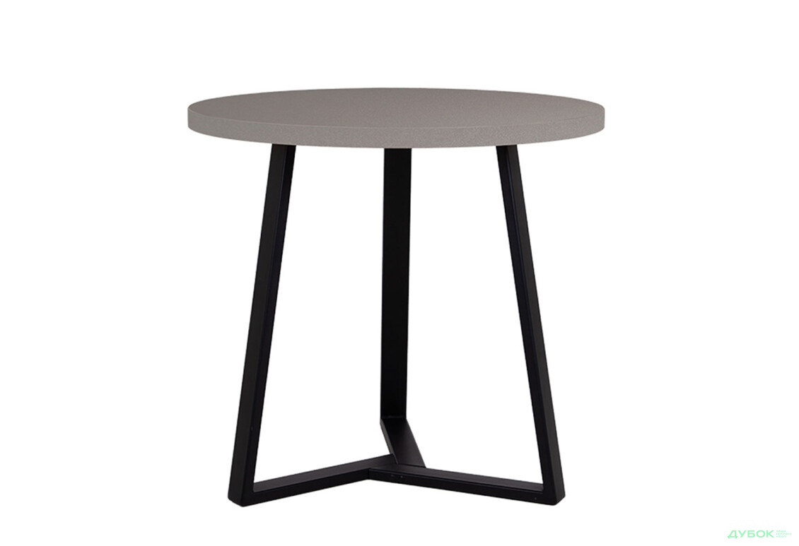 Стол обеденный Новый Стиль Calipso black (36) D800 80x80 см, серый шифер