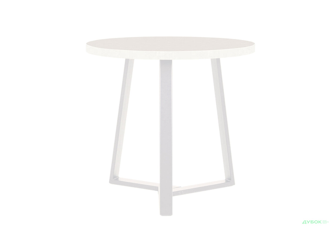 Фото 2 - Стіл обідній Новий Стиль Calipso white (36) D800 80x80 см, білий