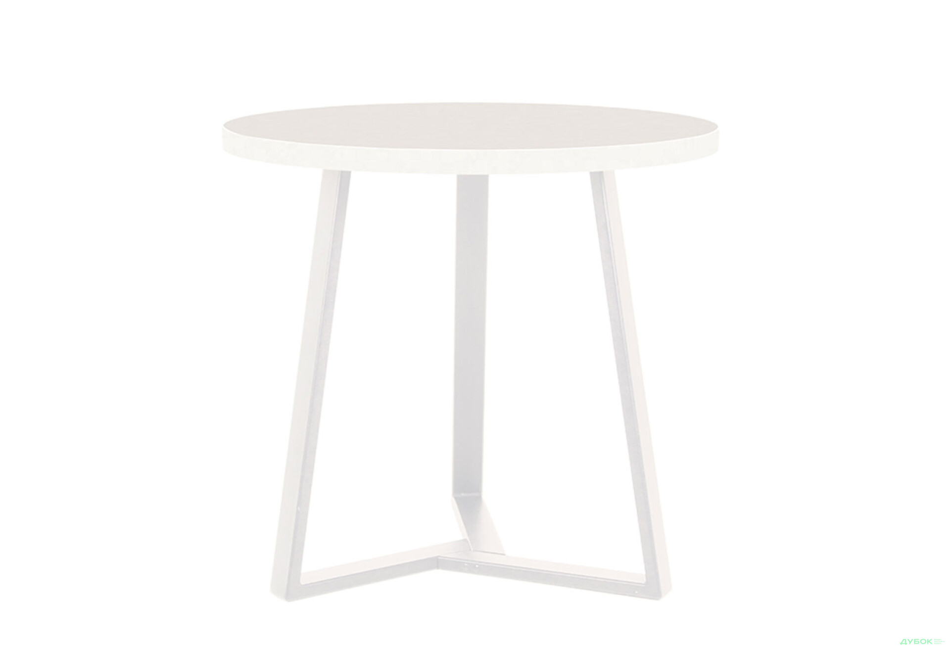 Фото 1 - Стіл обідній Новий Стиль Calipso white (36) D800 80x80 см, білий