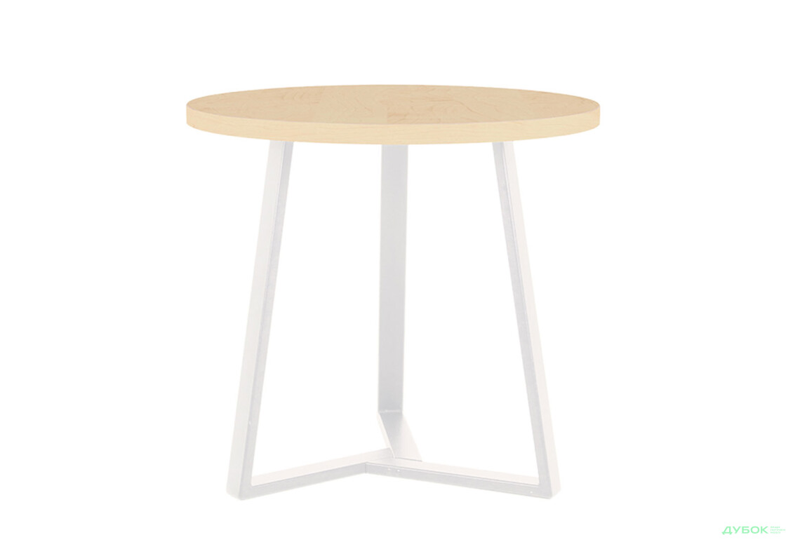 Стол обеденный Новый Стиль Calipso white (36) D800 80x80 см, береза полярная