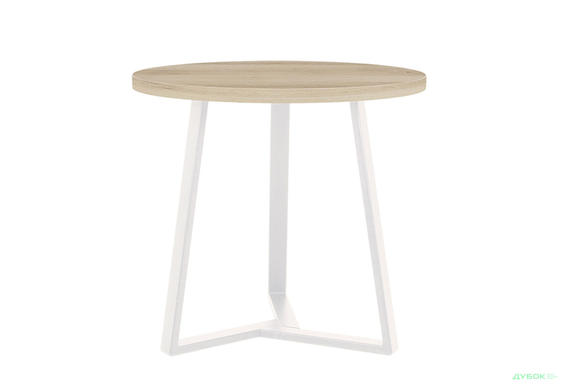 Стол обеденный Новый Стиль Calipso white (36) D800 80x80 см, бук артизан