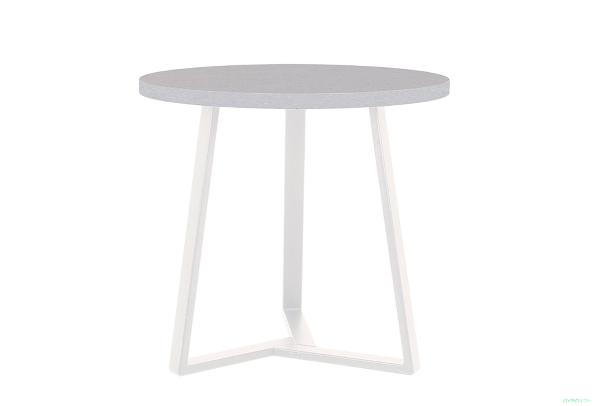 Фото 1 - Стол обеденный Новый Стиль Calipso white (36) D800 80x80 см, серый