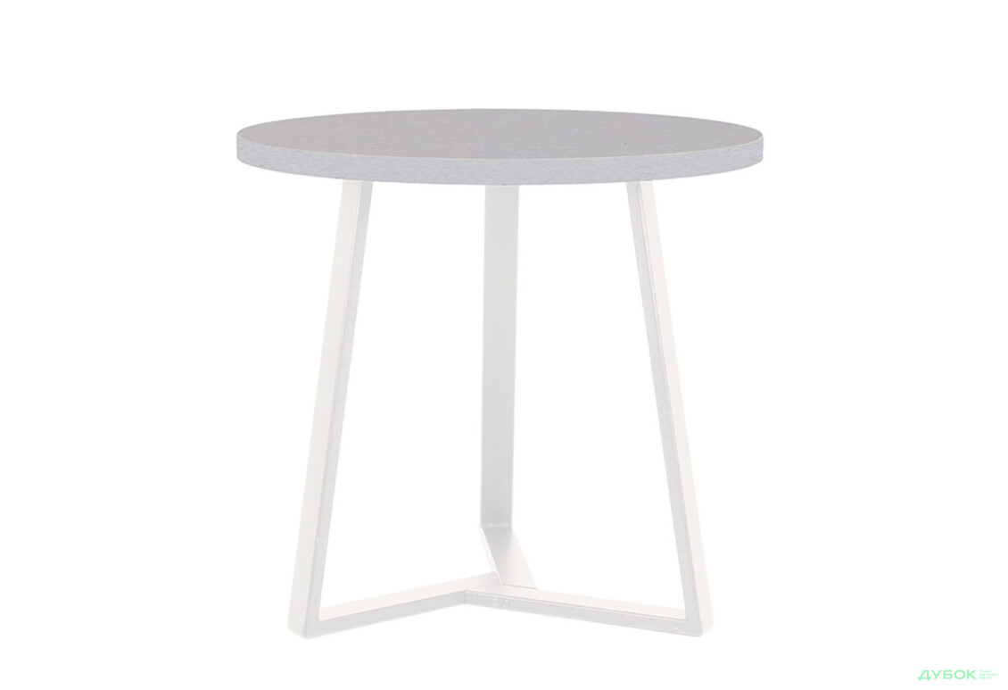 Стол обеденный Новый Стиль Calipso white (36) D800 80x80 см, серый