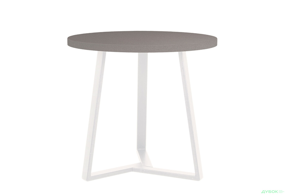 Стол обеденный Новый Стиль Calipso white (36) D800 80x80 см, серый шифер