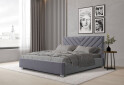 Зображення 2 - Ліжко Eurosof Тіффані 160х200 см з нішею та металопідйомником, сірий