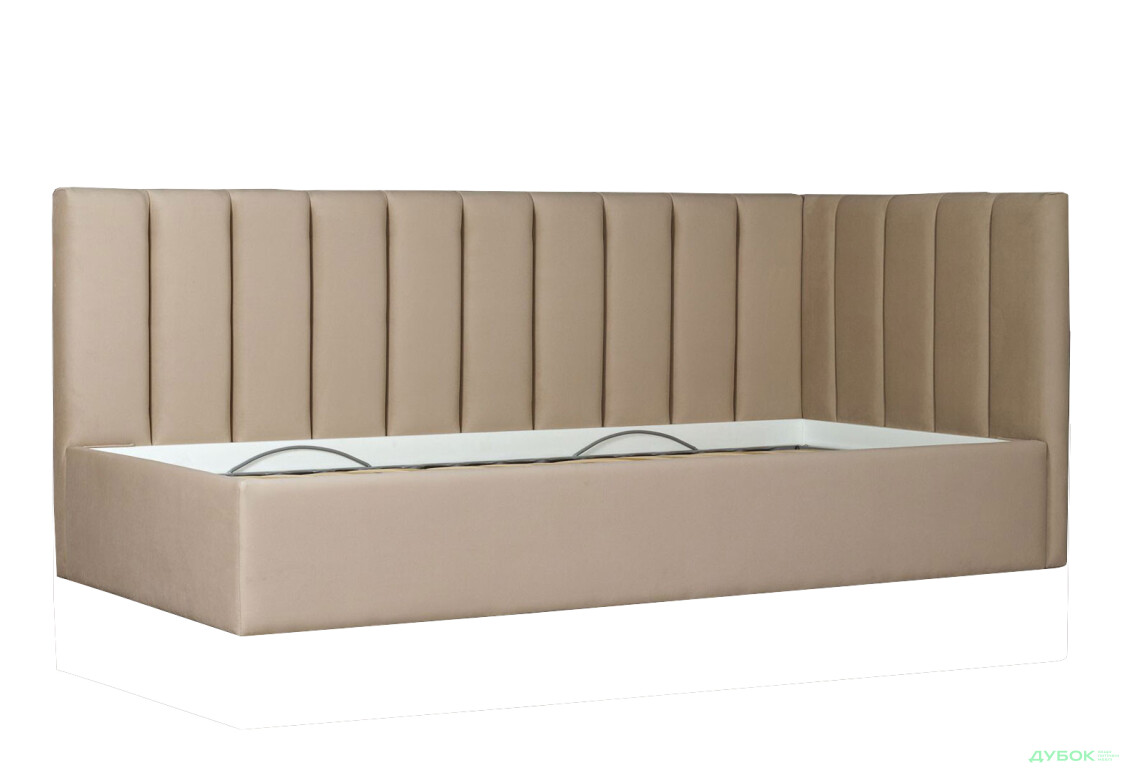 Ліжко Eurosof Софі 90х200 см з нішею та металопідйомником, бежевий