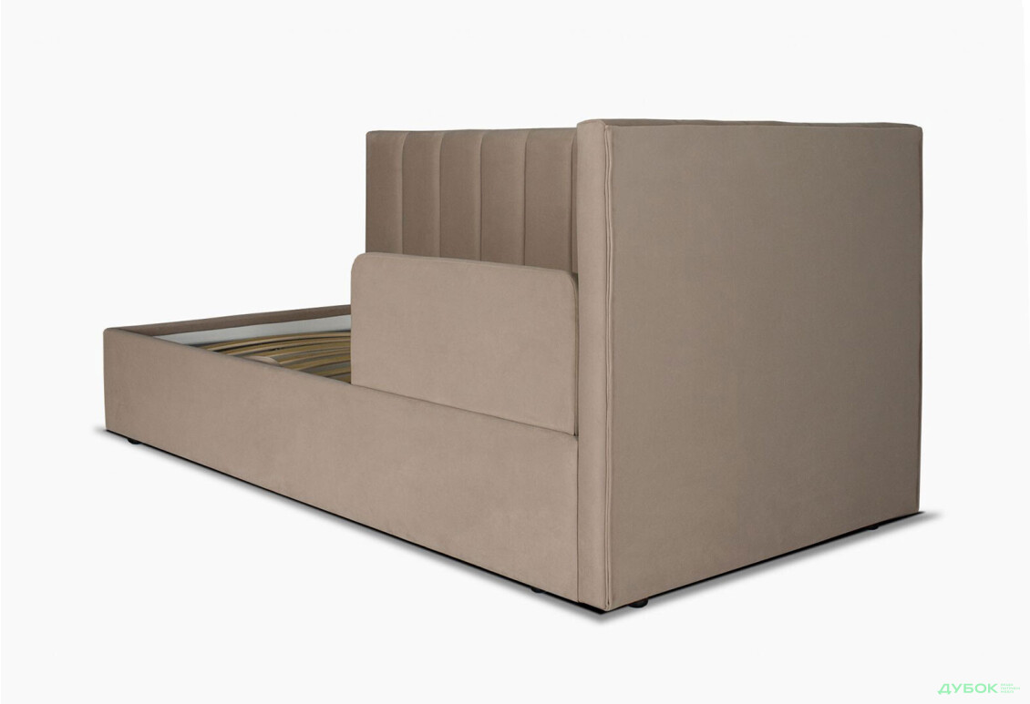 Зображення 4 - Ліжко Eurosof Софі 90х200 см з нішею та металопідйомником + бортик, бежевий