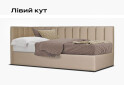 Зображення 5 - Ліжко Eurosof Софі 90х200 см з нішею та металопідйомником + бортик, бежевий