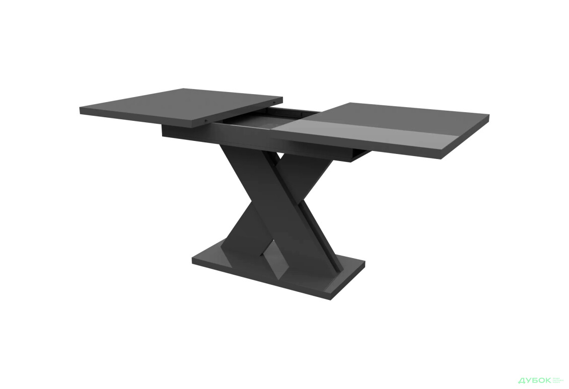 Изображение 3 - Стол обеденный Неман Ламар МДФ 140x80 см раскладной, серый глянец