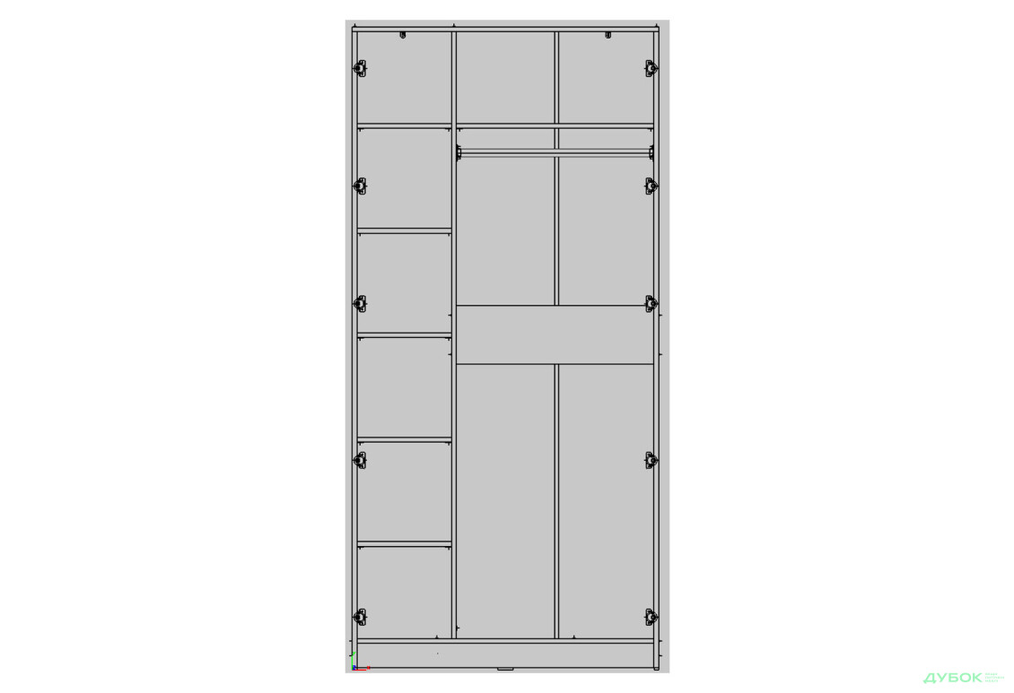 Изображение 2 - Шкаф Креденс Фениче Venus (0015) 2-дверный 100 см, белый