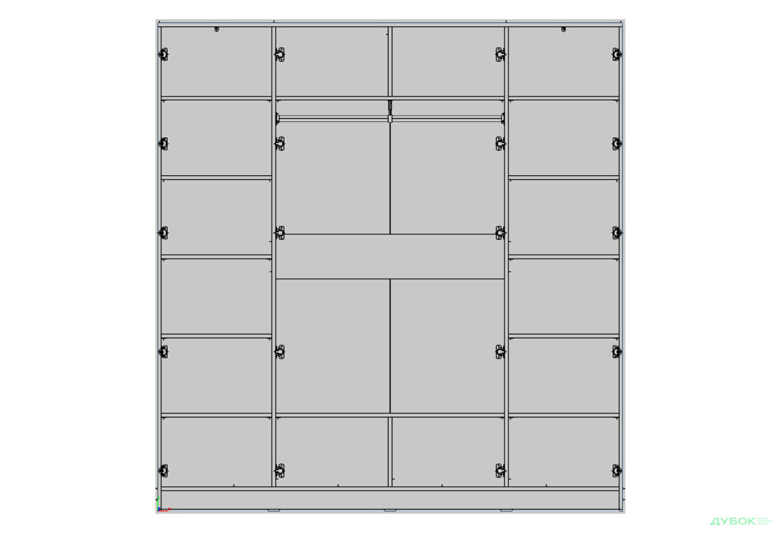 Изображение 2 - Шкаф Креденс Фениче Venus (0024) 4-дверный 200 см, белый