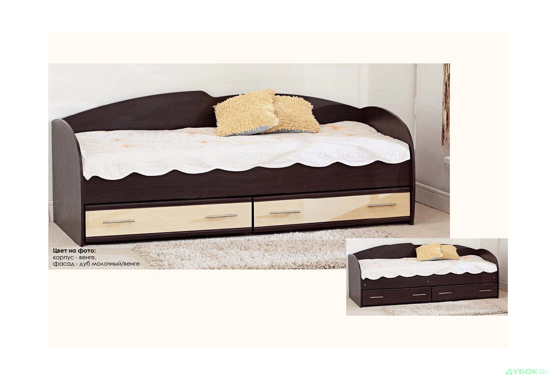 Зображення 3 - Ліжко з шухлядами К-117 (без матрацу) Серія Софт Комфорт Меблі